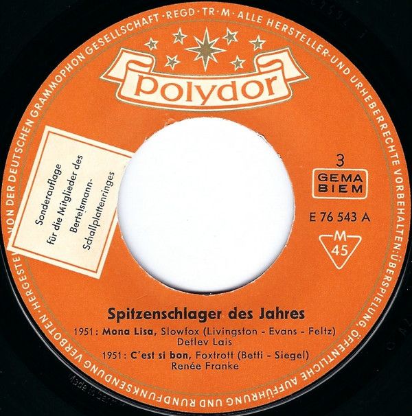 Polydor E 76 543 - Various - Die Schönsten Schlager Der Letzten - Image 3