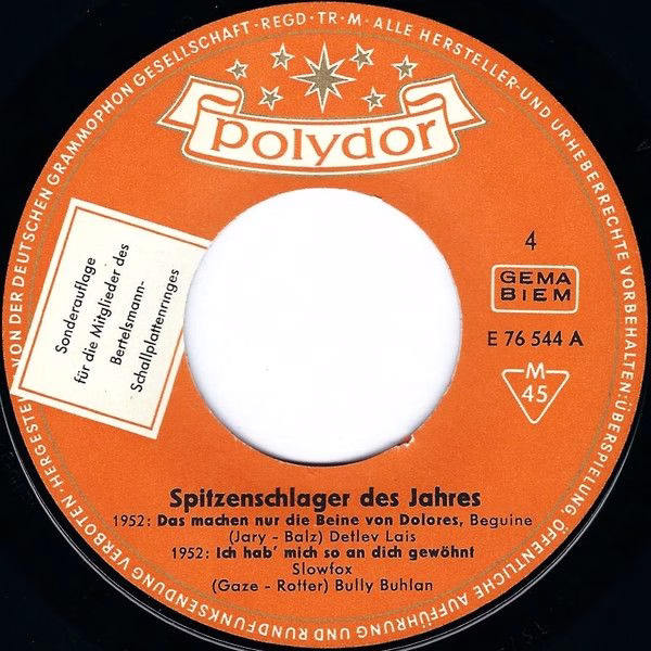 Polydor E 76 544 - Various - Die Schönsten Schlager Der Letzten - Image 3