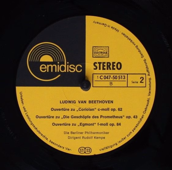 Emidisc (2) C 047-50 513 - Ludwig van Beethoven, Berliner Philha - Image 4