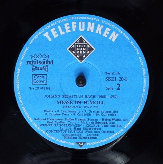 Telefunken 6.35019 FK - Johann Sebastian Bach, Nikolaus Harnonco - Image 8