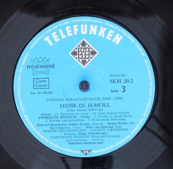 Telefunken 6.35019 FK - Johann Sebastian Bach, Nikolaus Harnonco - Image 9
