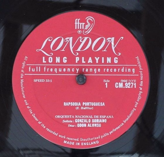 London Records CM9271 - Gonzalo Soriano, Odón Alonso, Orquesta N - Image 3