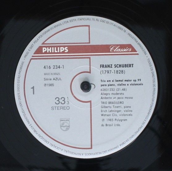 Philips 416 234-1 - Trio Brasileiro - Trio Em Si Bemol Maior, Op - Image 3