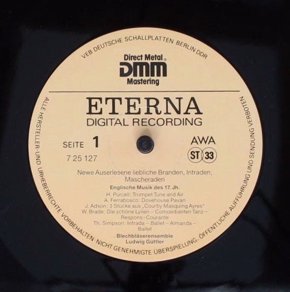 Eterna 7 25 127 - Blechbläserensemble Ludwig Güttler - Newe Ause - Image 3