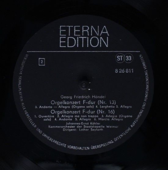 Eterna 8 26 811 - Georg Friedrich Händel, Johannes-Ernst Köhler, - Image 4