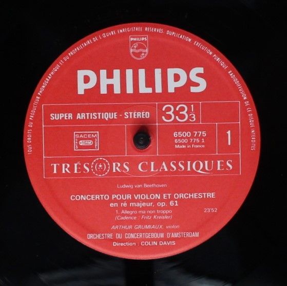 Philips 6500 775 - Ludwig van Beethoven, Arthur Grumiaux, Sir Co - Image 5