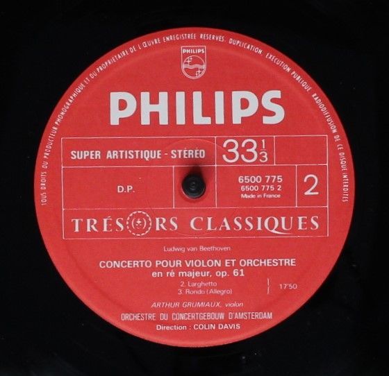 Philips 6500 775 - Ludwig van Beethoven, Arthur Grumiaux, Sir Co - Image 6