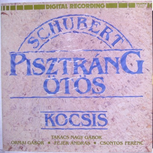 Hungaroton SLPD 12474 - Franz Schubert, Zoltán Kocsis, Gábor Tak