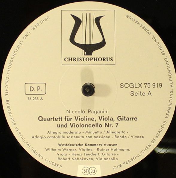 Christophorus SCGLX 75919 - Niccolò Paganini, Westdeutsche Kamme - Image 3