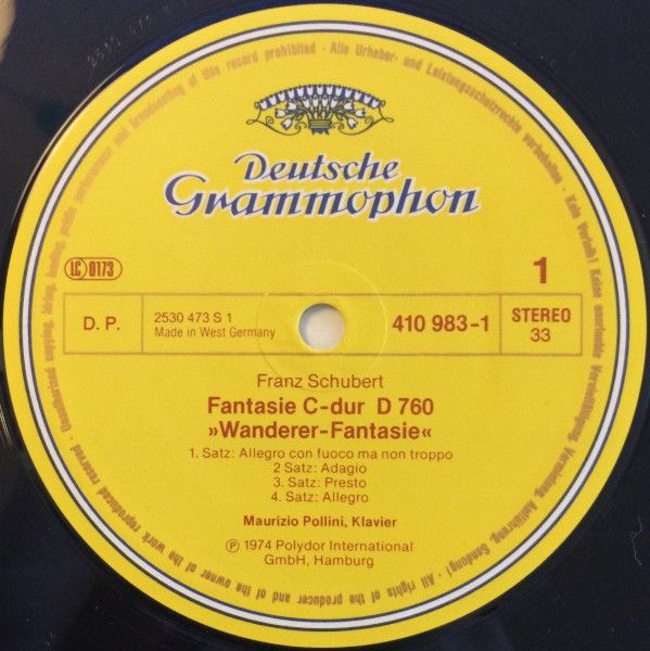 Deutsche Grammophon 410 983-1 GS - Maurizio Pollini, Franz Schub - Image 3