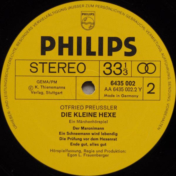 Philips 6435 002 - Otfried Preußler - Die Kleine Hexe - 2. Folge - Image 4