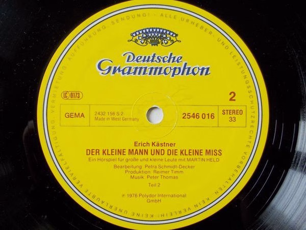 Deutsche Grammophon 2546 016 - Erich Kästner - Der Kleine Mann U - Image 4
