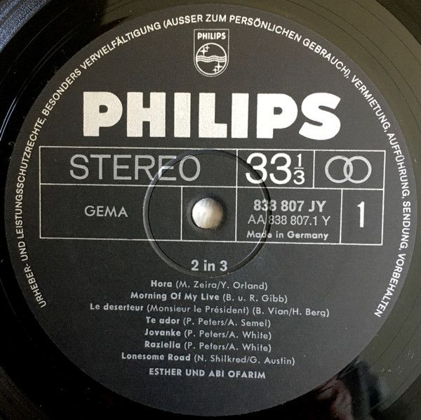 Philips 838 807 JY - Esther & Abi Ofarim - 2 In 3 - Image 8