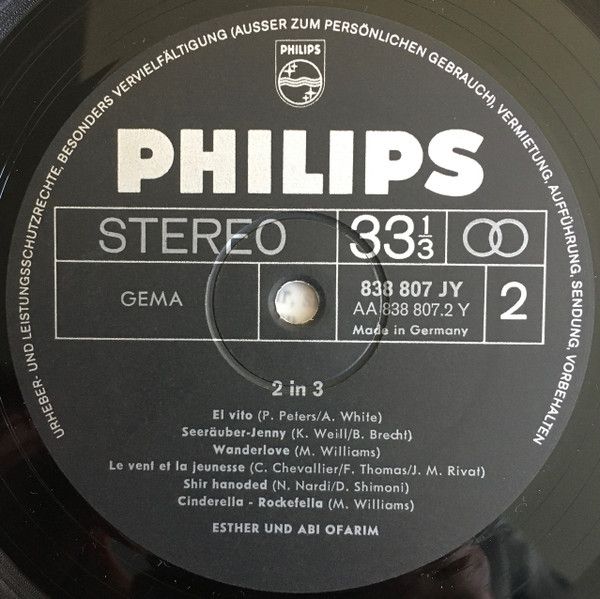 Philips 838 807 JY - Esther & Abi Ofarim - 2 In 3 - Image 9