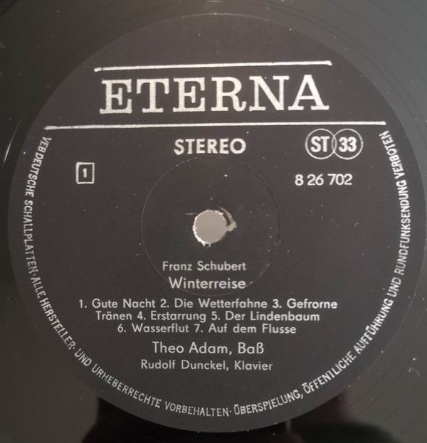 Eterna 8 26 702/703 - Theo Adam, Rudolf Dunckel - Franz Schubert - Image 5