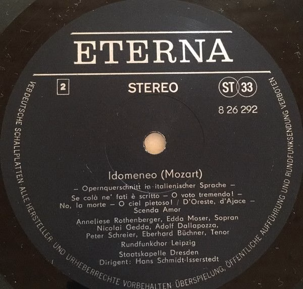 Eterna 8 26 292 - Wolfgang Amadeus Mozart, Nicolai Gedda, Anneli - Image 4