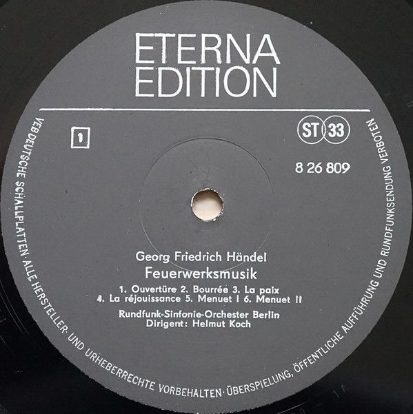 Eterna 8 26 809 - Georg Friedrich Händel, Helmut Koch, Rundfunk- - Image 3