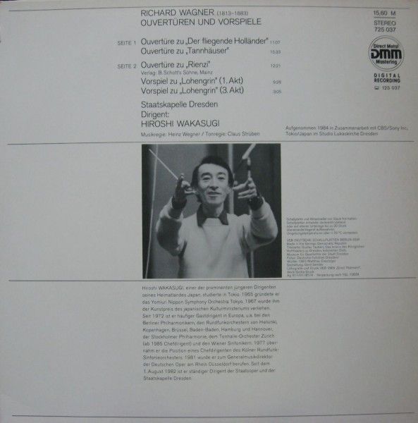 Eterna 725 037 - Richard Wagner, Staatskapelle Dresden, Hiroshi - Image 2