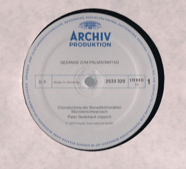 Archiv Produktion 2533 320 - Choralschola Der Benediktinerabtei - Image 4