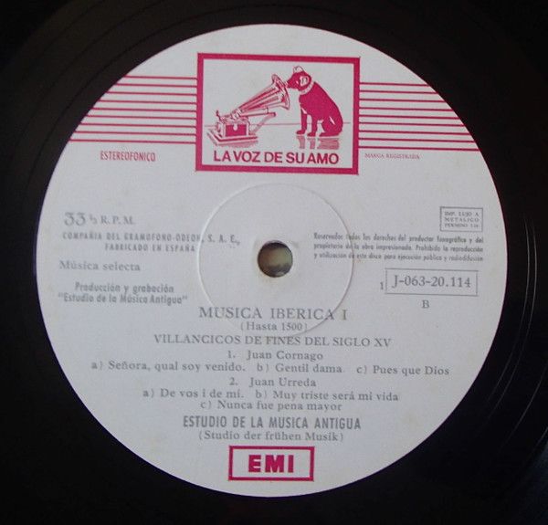 La Voz De Su Amo 1 J-063-20.114 - Studio Der Frühen Musik - Músi - Image 6