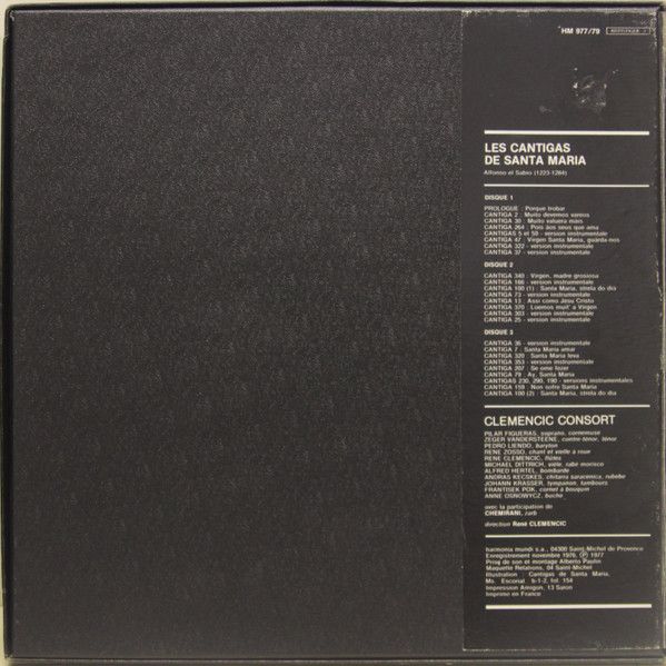 harmonia mundi France HM 977-979 - Clemencic Consort - Les Canti - Image 2