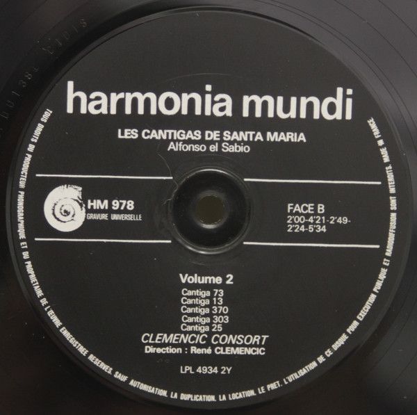 harmonia mundi France HM 977-979 - Clemencic Consort - Les Canti - Image 6