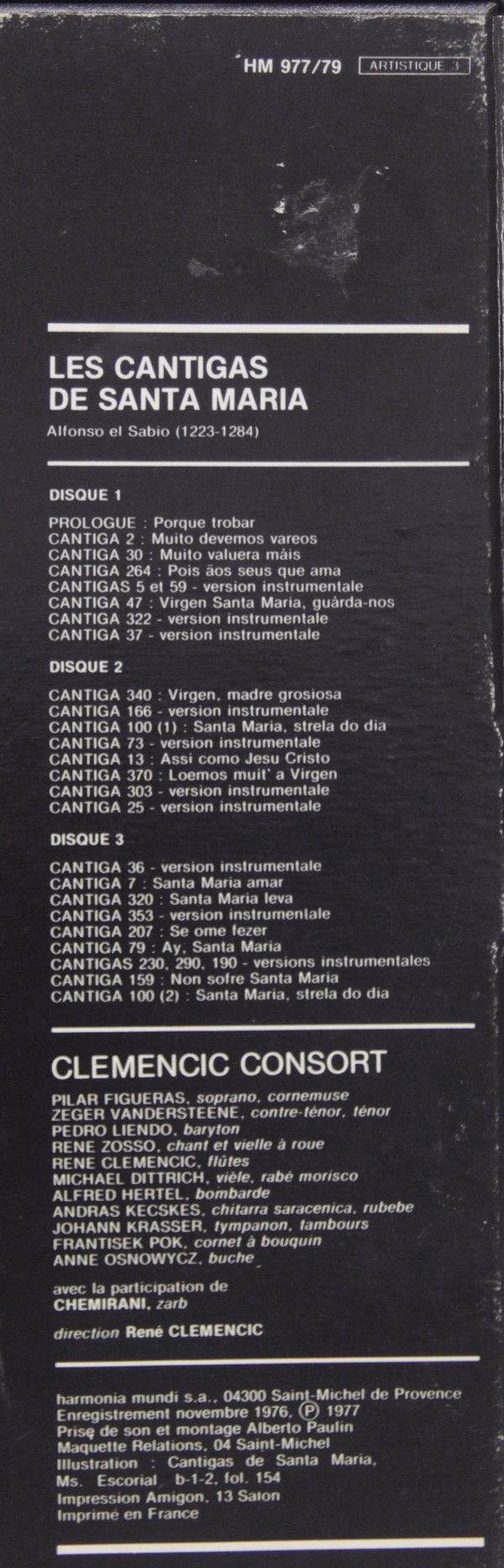 harmonia mundi France HM 977-979 - Clemencic Consort - Les Canti - Image 10