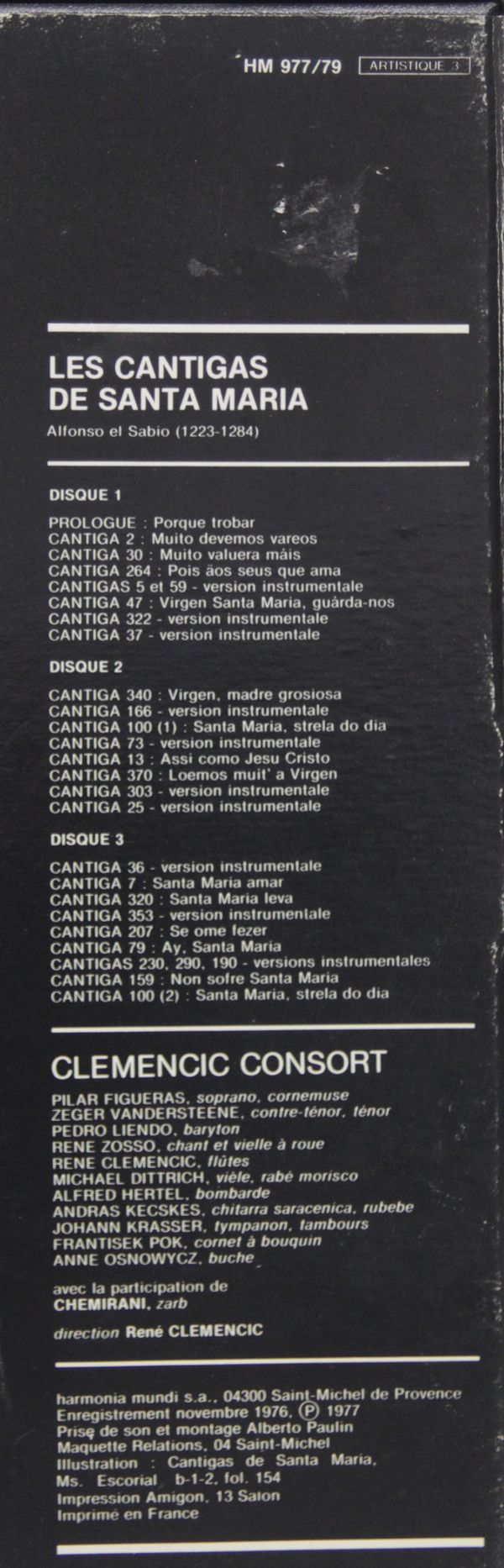 harmonia mundi France HM 977-979 - Clemencic Consort - Les Canti - Image 10
