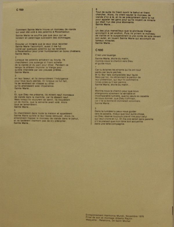 harmonia mundi France HM 977-979 - Clemencic Consort - Les Canti - Image 25