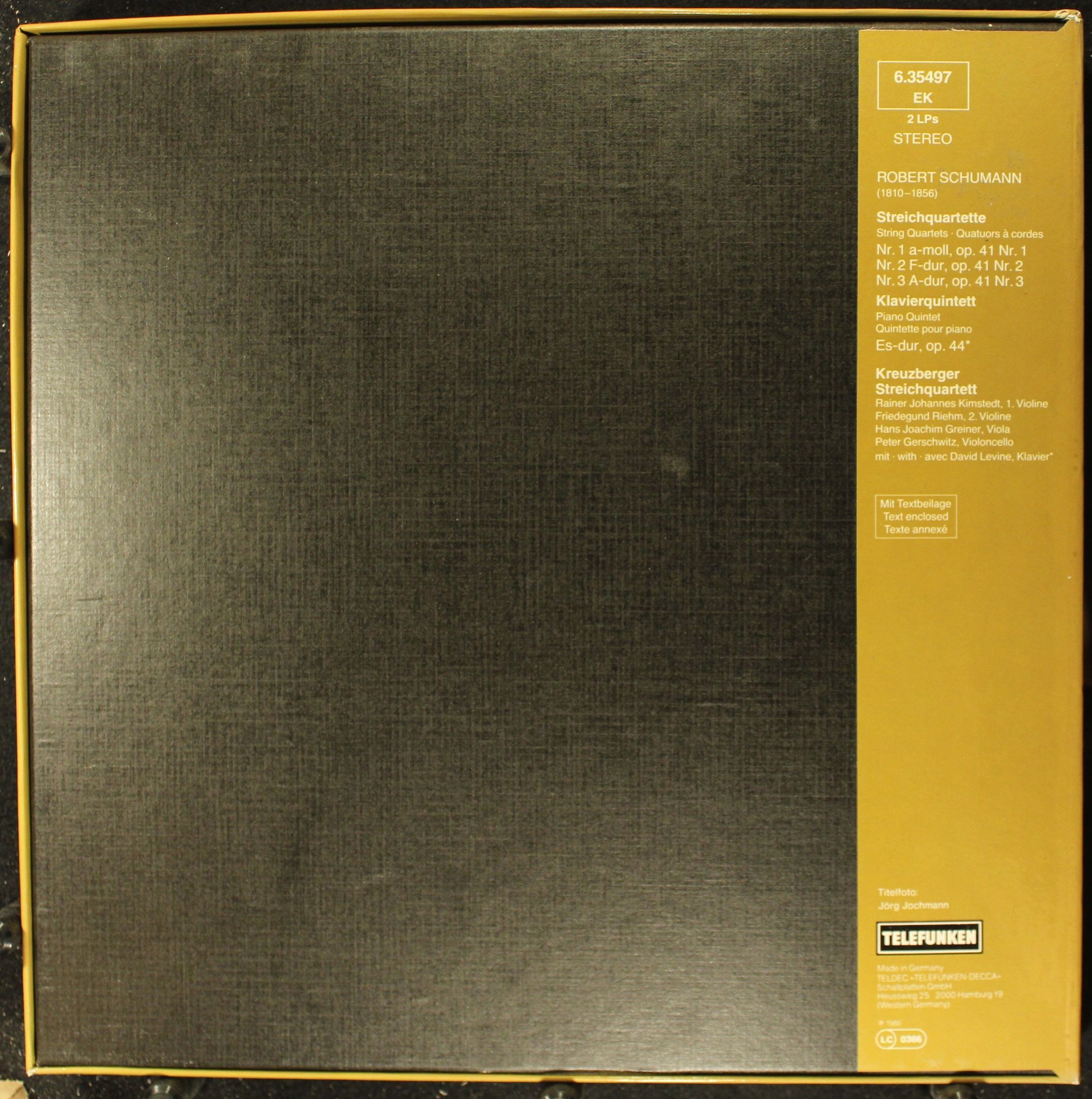 Telefunken 6.35497 - Robert Schumann, Kreuzberger Streichquartet - Image 2