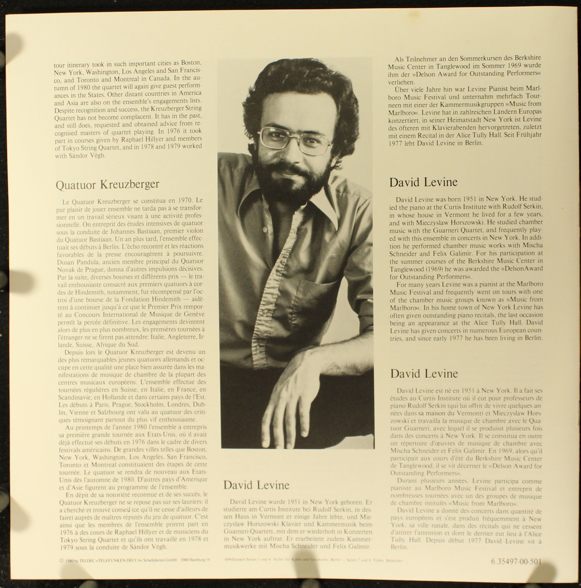 Telefunken 6.35497 - Robert Schumann, Kreuzberger Streichquartet - Image 4