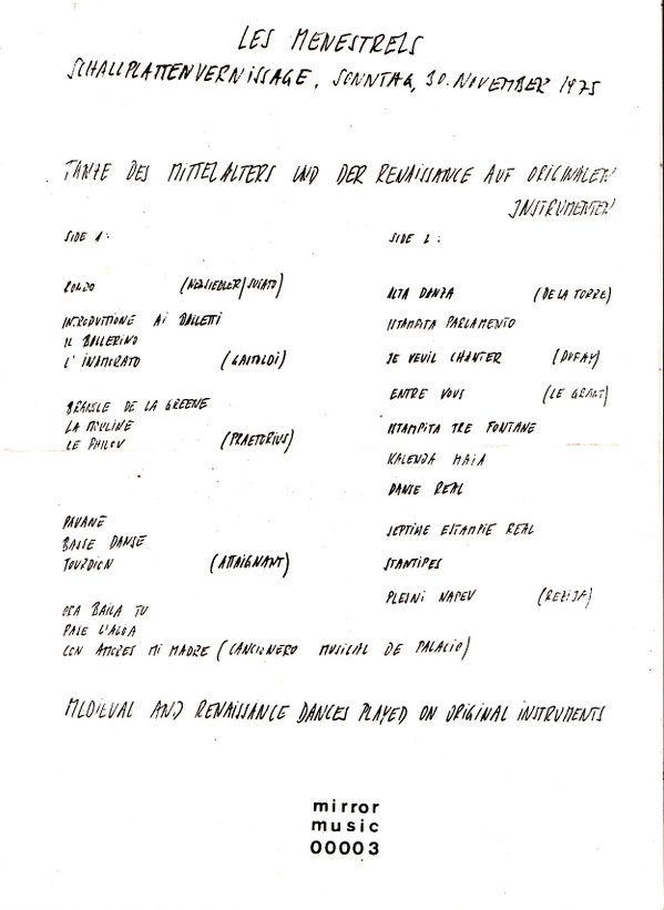 Mirror Music (2) 00003 - Les Menestrels - Einladung Zum Tanz = I - Image 21