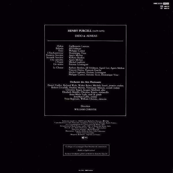 Harmonia Mundi HMC 5173 - Henry Purcell, Guillemette Laurens, Ji - Image 2