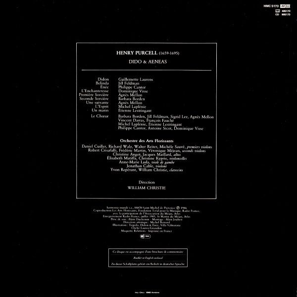 Harmonia Mundi HMC 5173 - Henry Purcell, Guillemette Laurens, Ji - Image 2