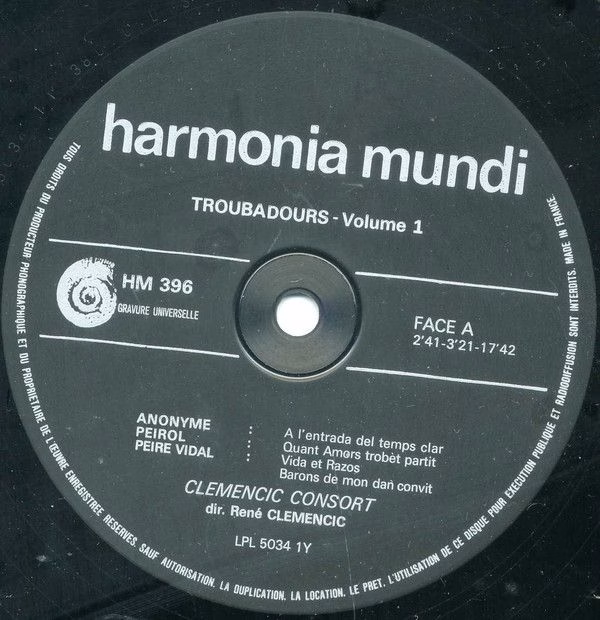 harmonia mundi France HM 396 - Clemencic Consort, René Clemencic - Image 3
