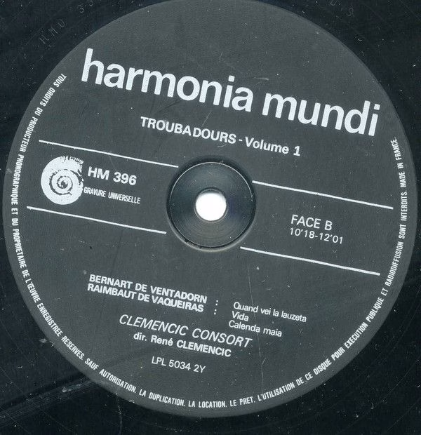 harmonia mundi France HM 396 - Clemencic Consort, René Clemencic - Image 4