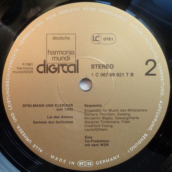 deutsche harmonia mundi Digital 1C 067-99 921 - Sequentia (2) - - Image 5