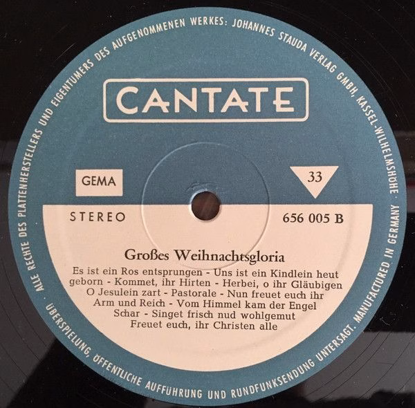 Cantate 656 005 - Various - Großes Weihnachtsgloria - Image 4