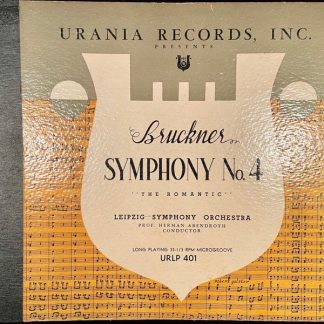 Urania Records (3) URLP 401 - Anton Bruckner, Gewandhausorcheste