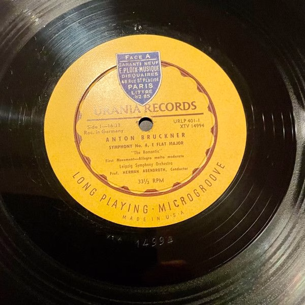 Urania Records (3) URLP 401 - Anton Bruckner, Gewandhausorcheste - Image 5