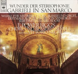 CBS S72663 - Giovanni Gabrieli, Vittorio Negri - Wunder Der Ster