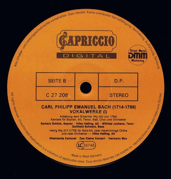 Capriccio C 27 208 - Carl Philipp Emanuel Bach, Barbara Schlick, - Image 5