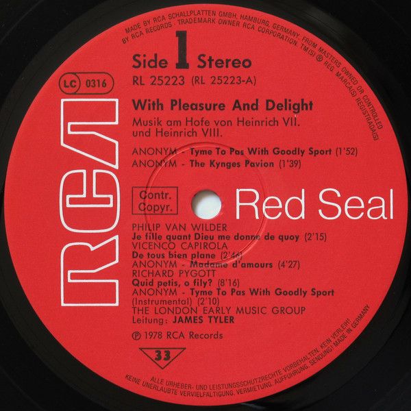 RCA Red Seal RL 25223 - The London Early Music Group, James Tyle - Image 5