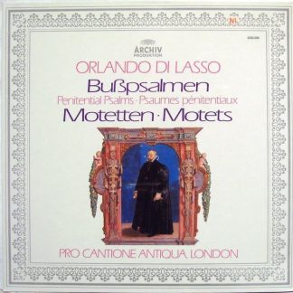 Archiv Produktion 2533 290 - Roland de Lassus, Pro Cantione Anti