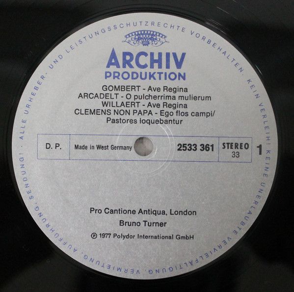 Archiv Produktion 2533 361 - Nicolas Gombert, Adrian Willaert, P - Image 9