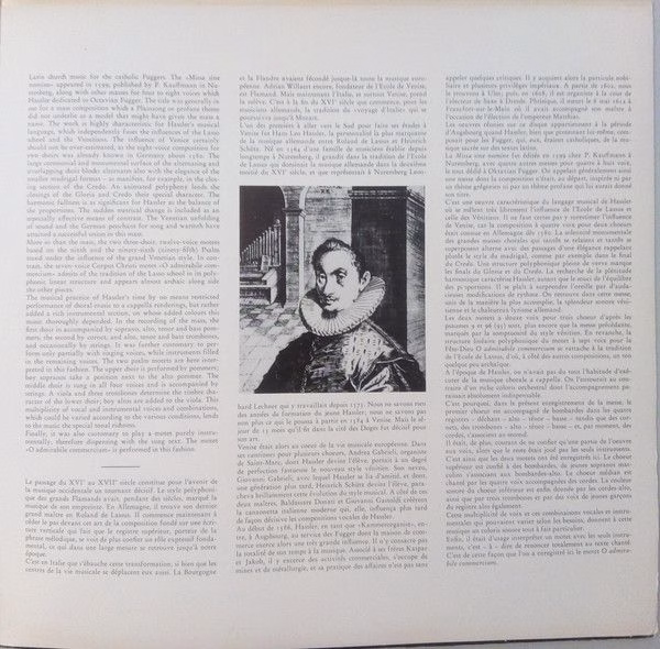 Harmonia Mundi 25 20355-2 - Hans Leo Haßler, Aachener Domchor, C - Image 3