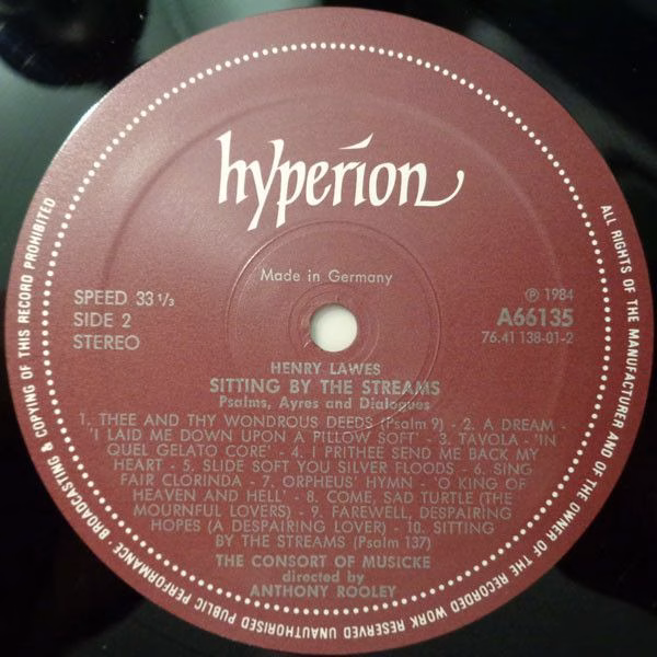 hyperion A66135 - Henry Lawes, The Consort Of Musicke, Anthony R - Image 4