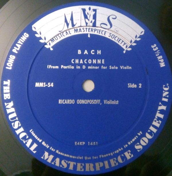 Musical Masterpiece Society MMS-54 - Johann Sebastian Bach, Rica - Image 2