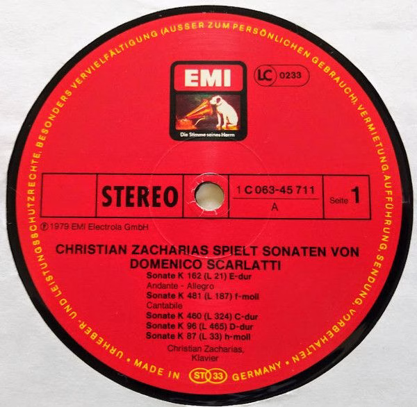His Master's Voice 1C 063-45 711 - Domenico Scarlatti, Christian - Image 3