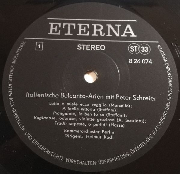 Eterna 8 26 074 - Peter Schreier, Claudio Monteverdi, Agostino S - Image 3